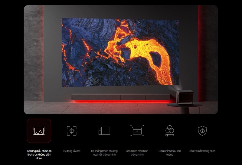 máy chiếu horizon 20 pro tự động căn chỉnh