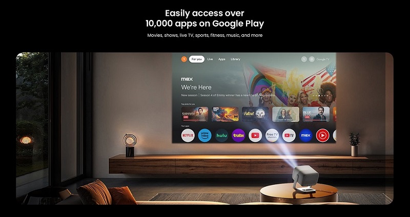 máy chiếu n1s se kkho ứng dụng phong phú