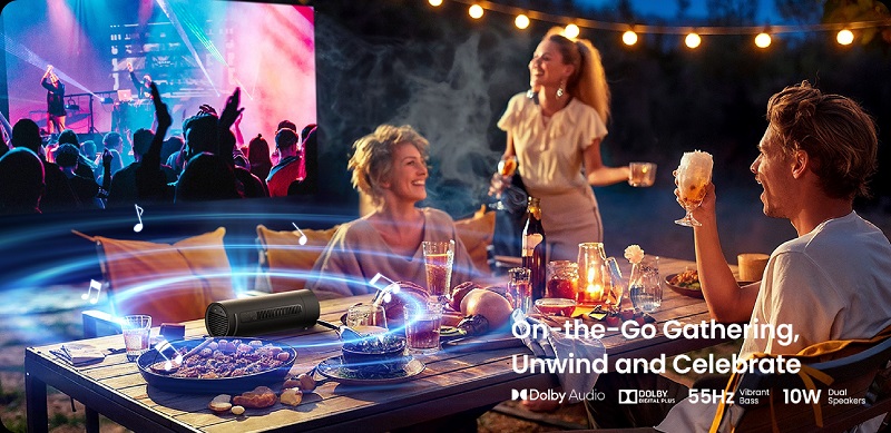 máy chiếu jmgo picoflix tích hợp âm thanh sống động