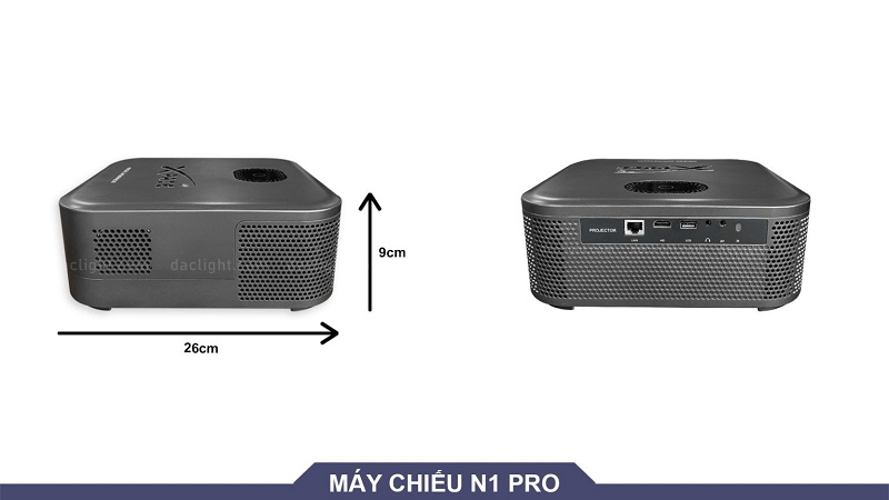 máy chiếu xpace n1 pro ultra với thiết kế nhỏ gọn