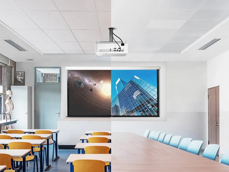 máy chiếu viewsonic p700w hiển thị rõ ràng 