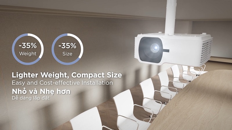 máy chiếu viewsonic ls740w với công nghệ ánh sáng laser tiên tiến