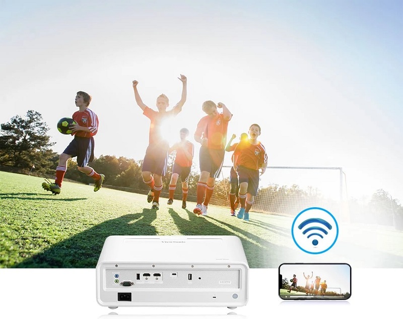 máy chiếu viewsonic x2 với kết nối không dây