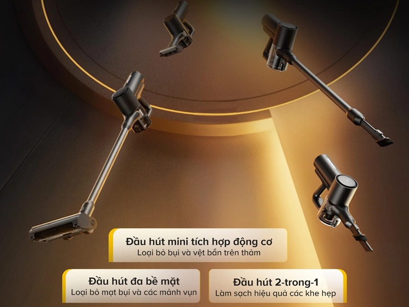 máy hút bụi lau nhà roborock f25 combo bộ 3 máy hút chuyên dụng