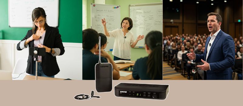 mic cài áo shure blx14a cvl ứng dụng đa dạng