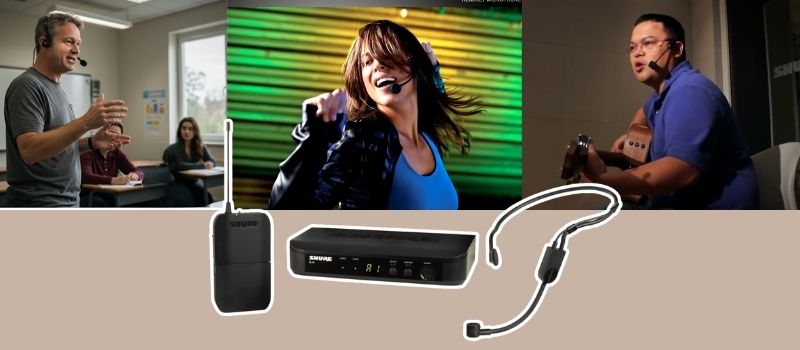 micro cài đầu shure blx14a p31 ứng dụng thực tế