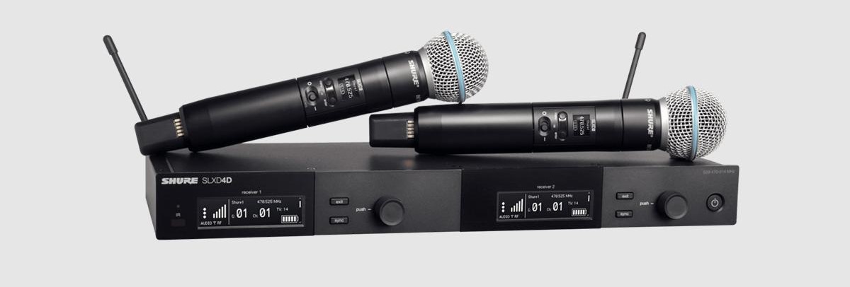 Micro Shure SLXD24D/B58 chính hãng