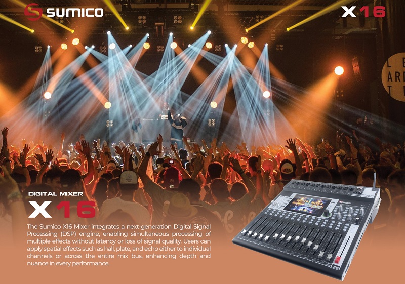 mixer sumico x16 trình diễn sự kiện
