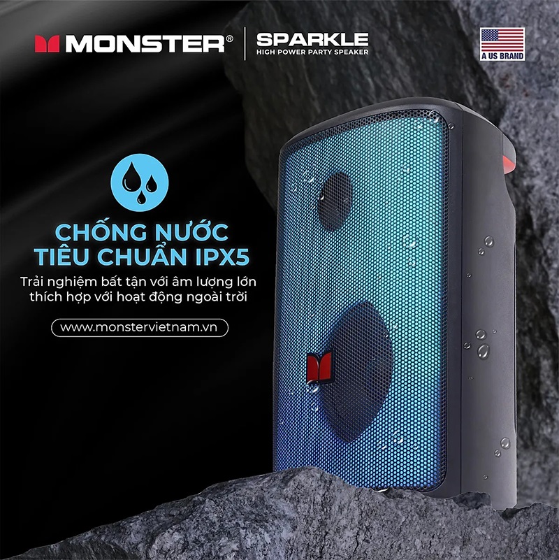 Loa Monster Sparkle kháng nước