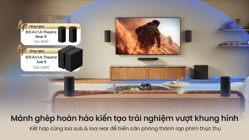 mua loa soundbar sony theatre trio tặng sub 9 rear 9