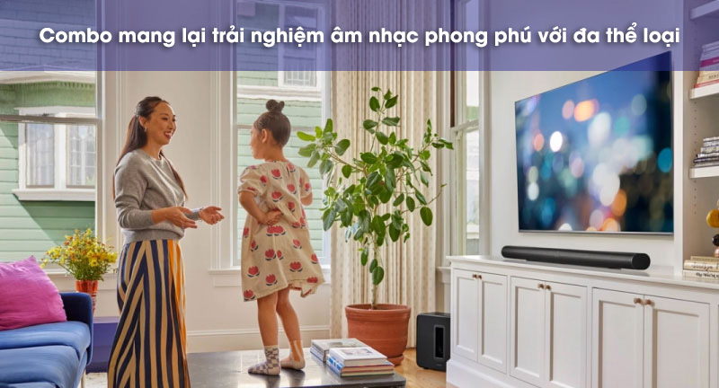 nghe nhạc với combo arc ultr + sub 4 + era 300