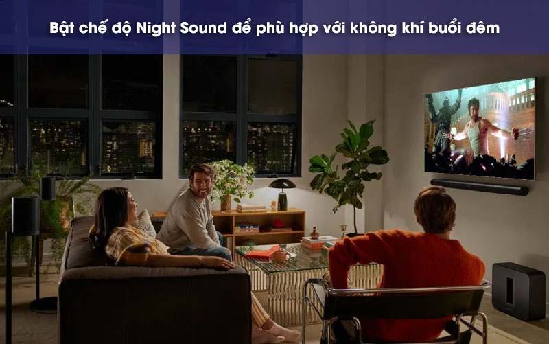 night sound trên arc ultra + sub 4 + era 300