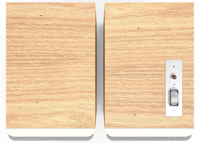 nút điều khiển trên loa klipsch the fives 2