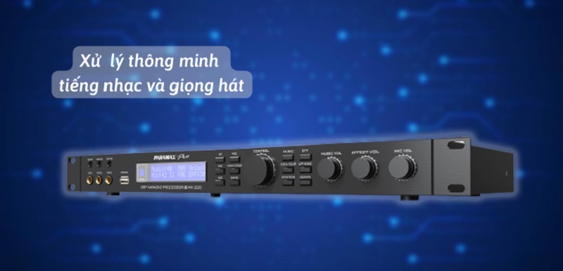 Xử lý âm thanh của vang số Paramax MX-220