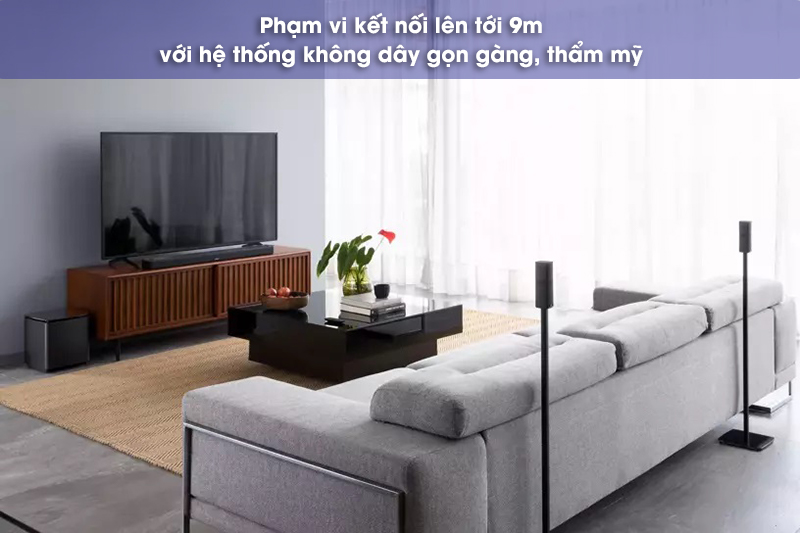 phạm vi kết nối của loa bose surround speakers 700