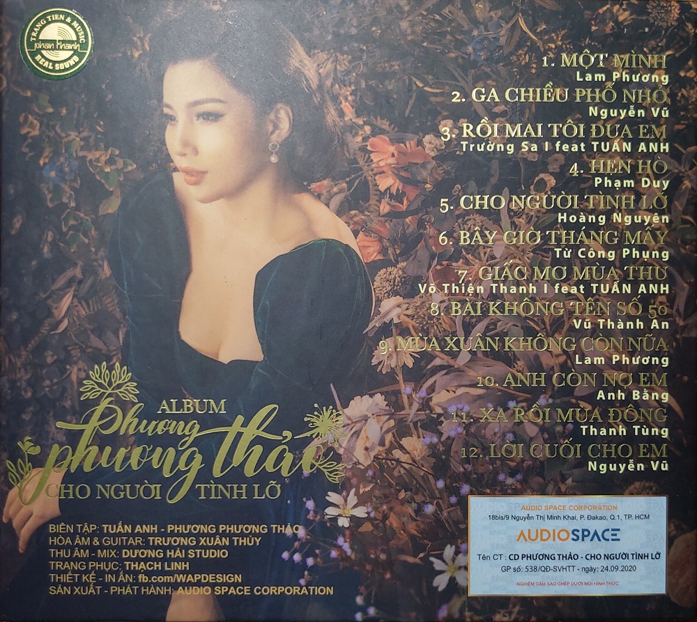 Album Cho Người Tình Lỡ - Phương Phương Thảo (Nhạc Lossless chuẩn WAV)