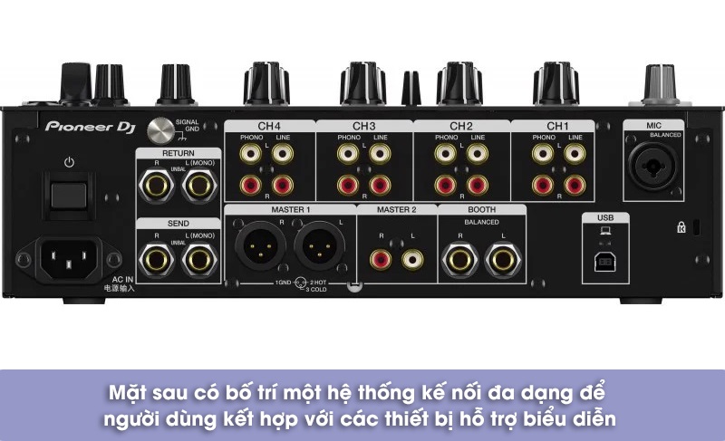 kết nối của bàn dj djm 750mk2