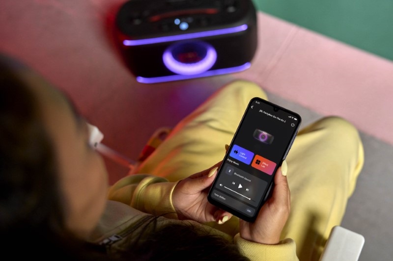 partybox on the go 2 tùy chỉnh qua app