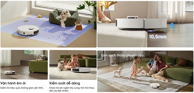 robot dreame l50 ultra ce làm sạch thảm