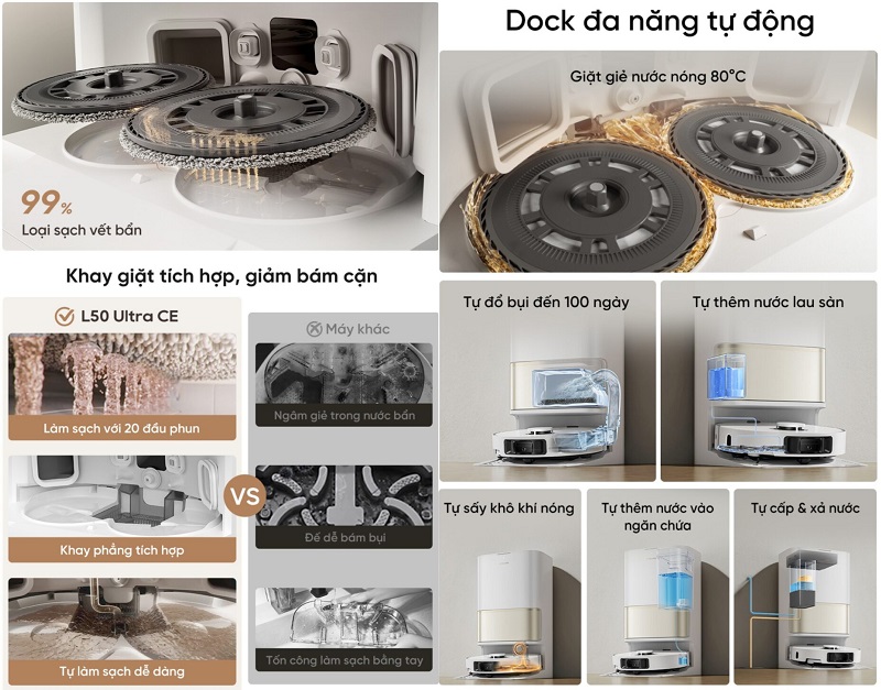 robot dreame l50 ultra ce tự động