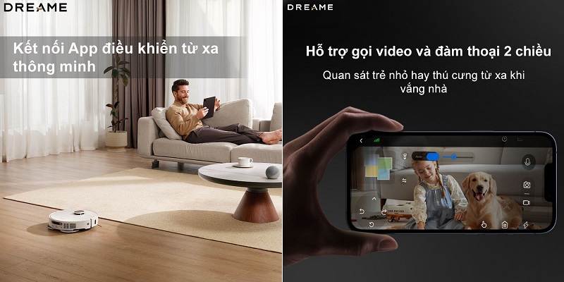 robot dreame x40 ultra gọi video