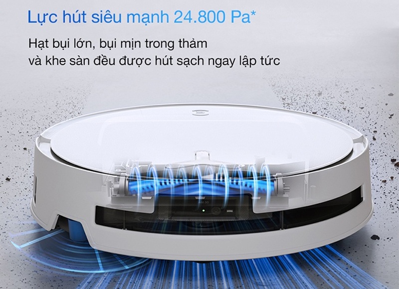 robot ecovacs deebot t80s omni lực hút mạnh