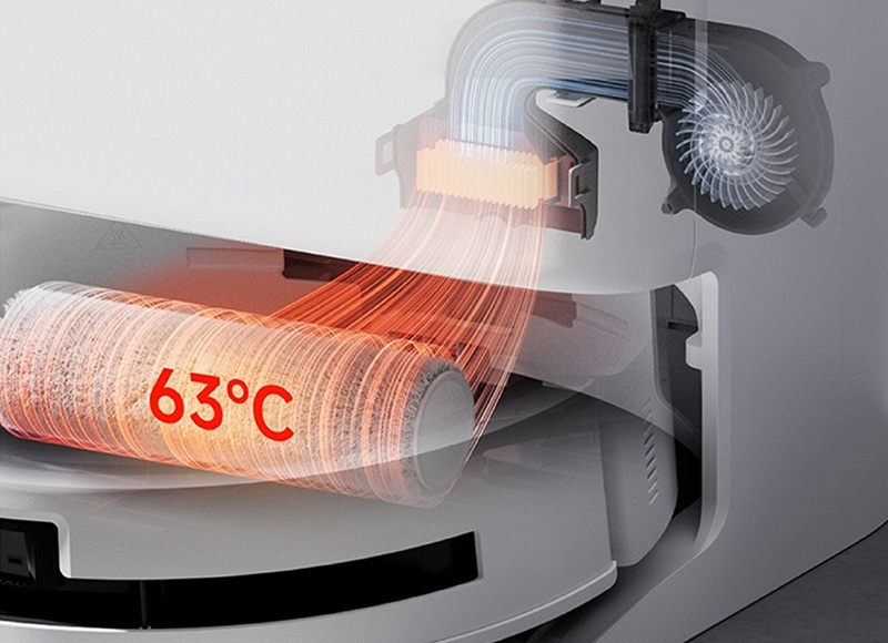 robot ecovacs deebot t80s omni sấy nóng 63 độ