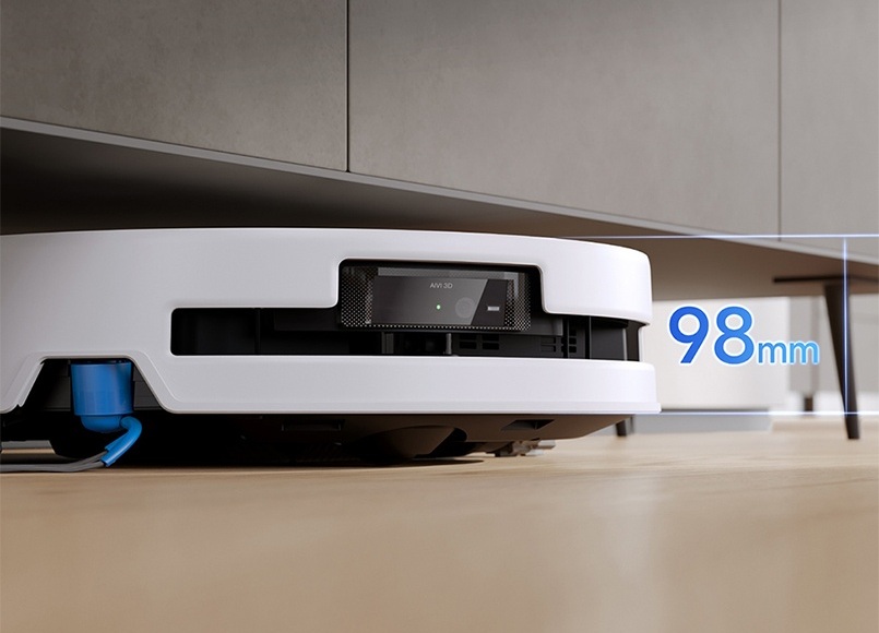robot ecovacs deebot t80s omni thiết kế siêu mỏng 98mm