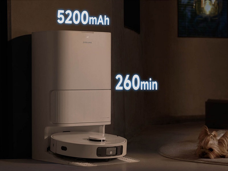 robor hút bụi dreame d20 ultra pin
