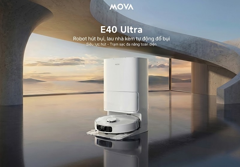 robot hút bụi lau nhà mova e40 ultra