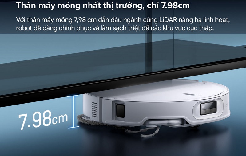 robot hút bụi qrevo edge 2 siêu mỏng