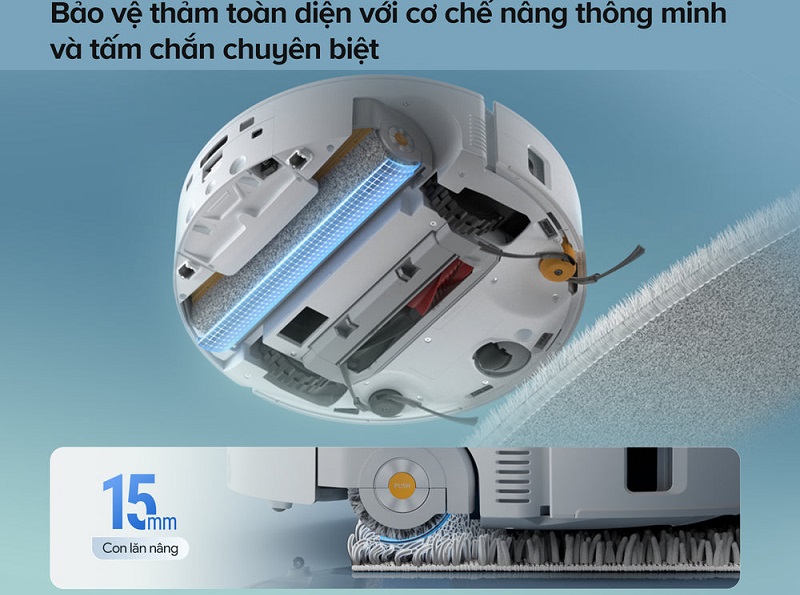 robot qrevo curv 2 flow bảo vệ thảm