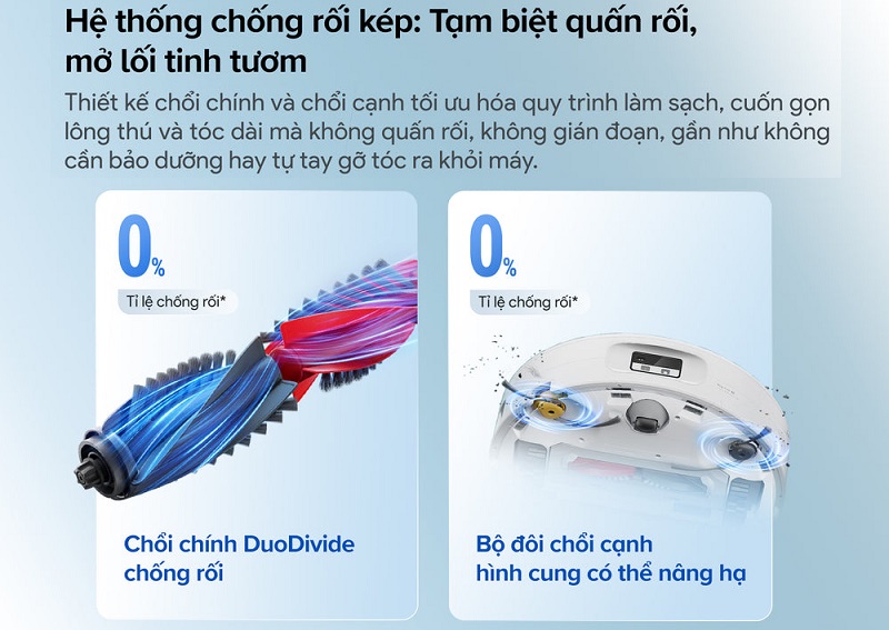 robot qrevo curv 2 flow chống rối