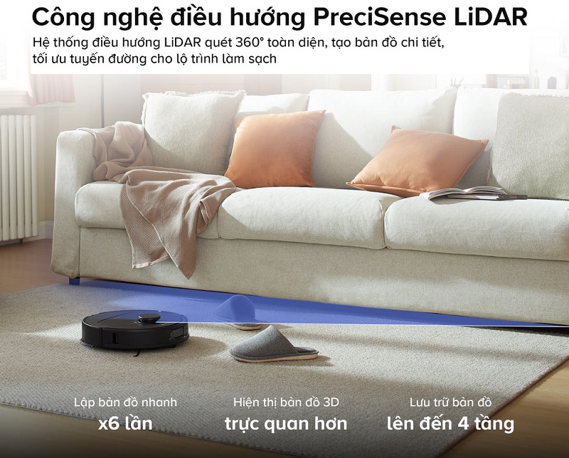 robot qrevo s pro công nghệ điều hướng