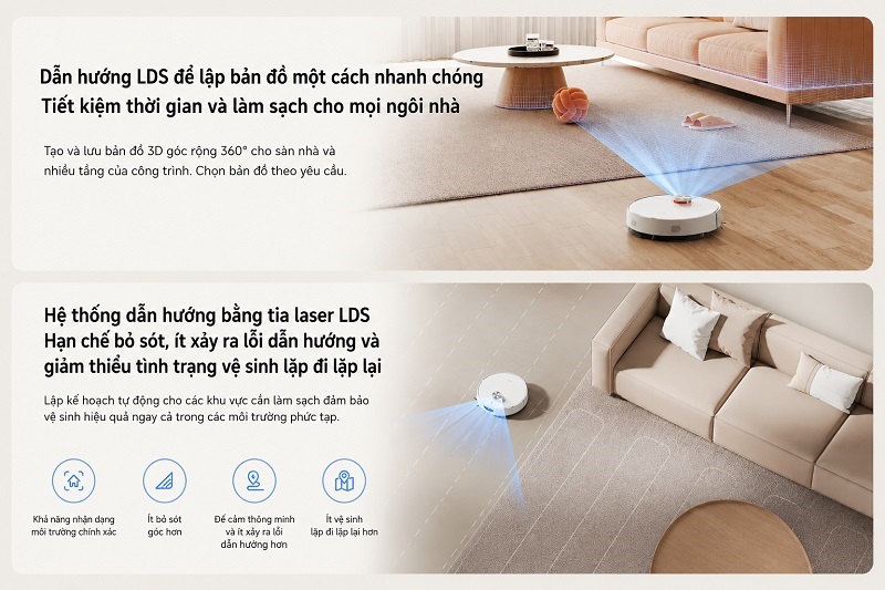 robot vacuum s40 điều hướng thông minh