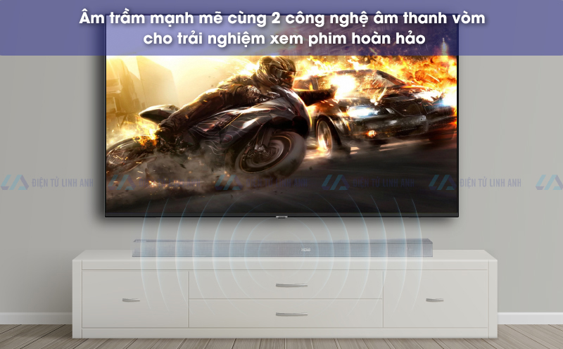 Loa thanh Samsung HW-K551 phù hợp xem phim hành động 