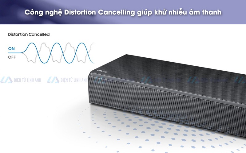 sansung hw-ms750 tích hợp Distortion Cancelling