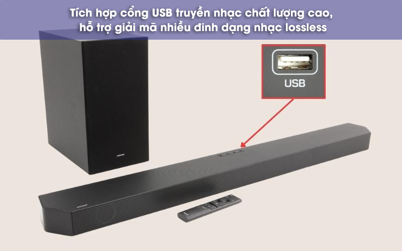 samsung hw q630b có cổng usb nghe nhạc