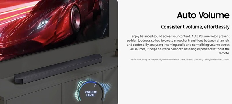 samsung hw-q990h tính năng auto volume