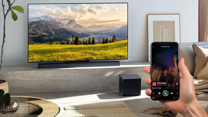 samsung hw-qs700f kết nối điện thoại