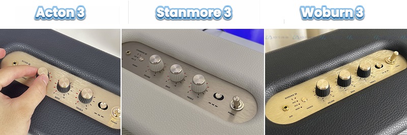 so sánh bảng điều khiển acton 3 vs stanmore 3 vs woburn 3