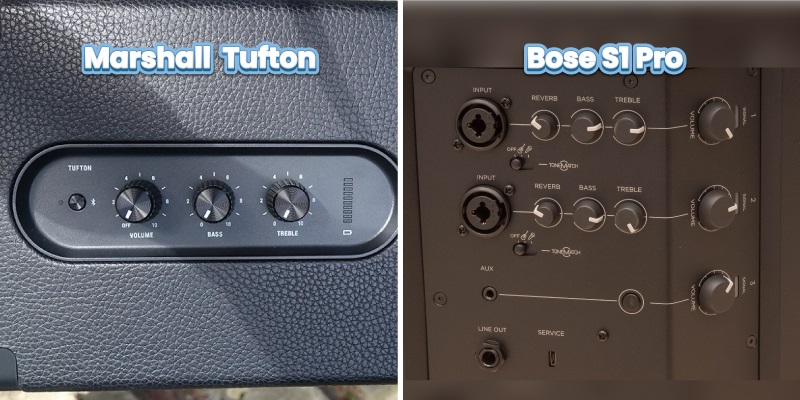 so sánh bảng điều khiển bose s1 pro vs tufton