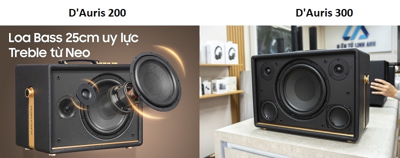 so sánh cấu hình d'auris 200 vs d'auris 300