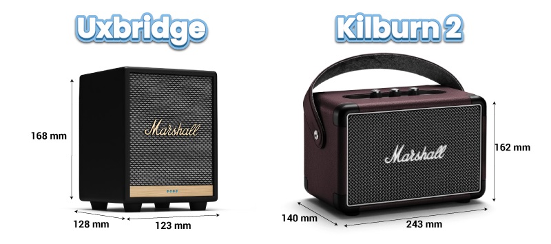 比較 Marshall Uxbridge 和 Kilburn 2