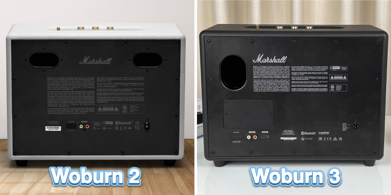 so sánh mặt trước của loa Woburn 2 và Woburn 3