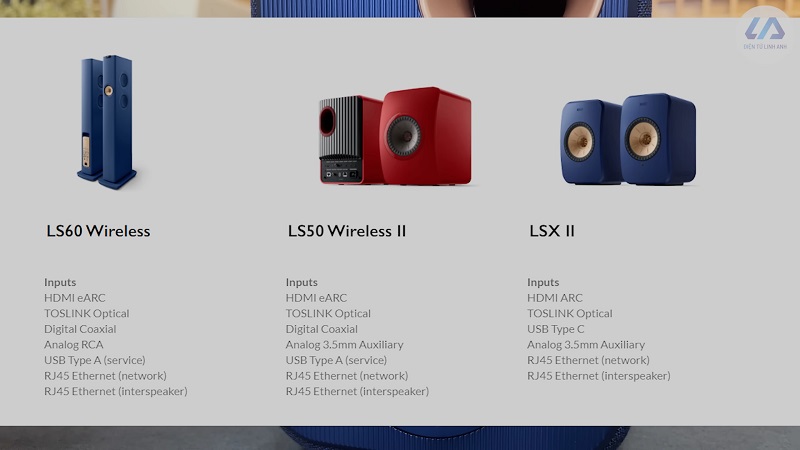 so sánh thông số kef lsx 2