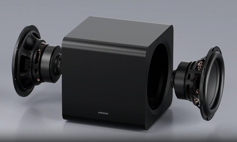 subwoofer hw-q990h đặt đối lưng