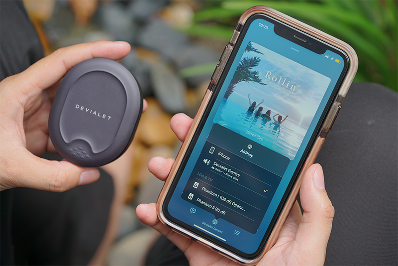 Kết nối tai nghe devialet gemini