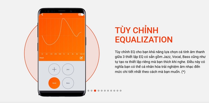 tai nghe jbl vibe beam 2 với ứng dụng độc quyền
