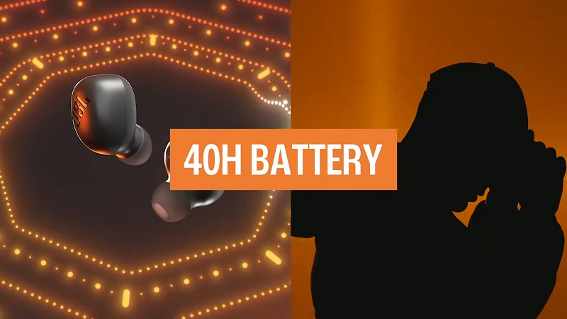 tai nghe jbl vibe buds 2 với thời lượng pin dài